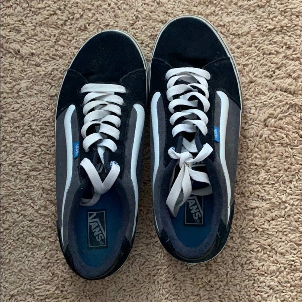 Vans - Blue Suede two tone with stripe.